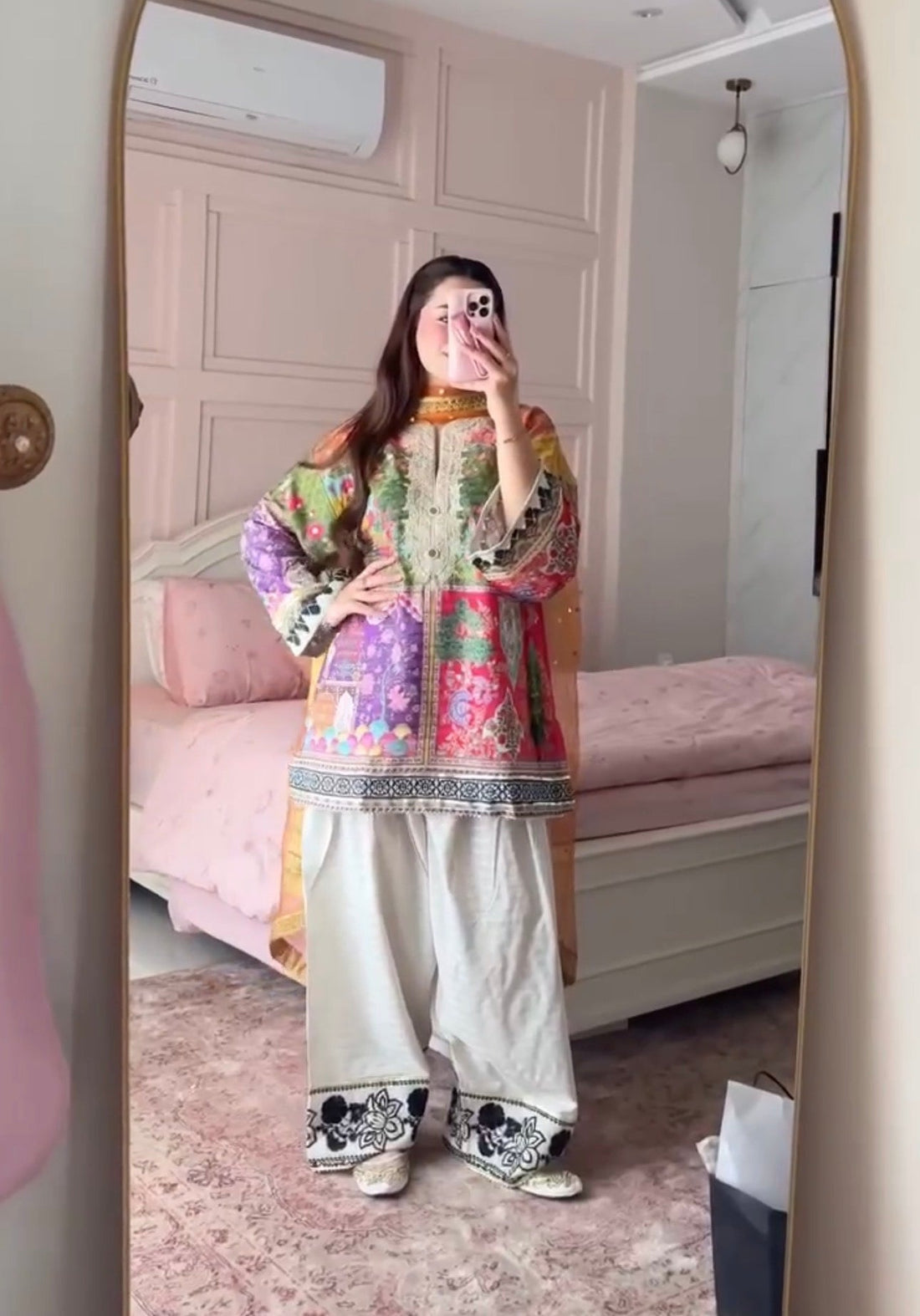 Peacock Grace Luxe Farsi Suit Set