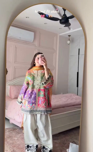 Peacock Grace Luxe Farsi Suit Set