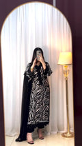 Stylish black kurta set for wedding